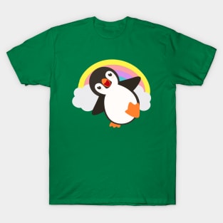 Cute Penguin Rainbow T-Shirt